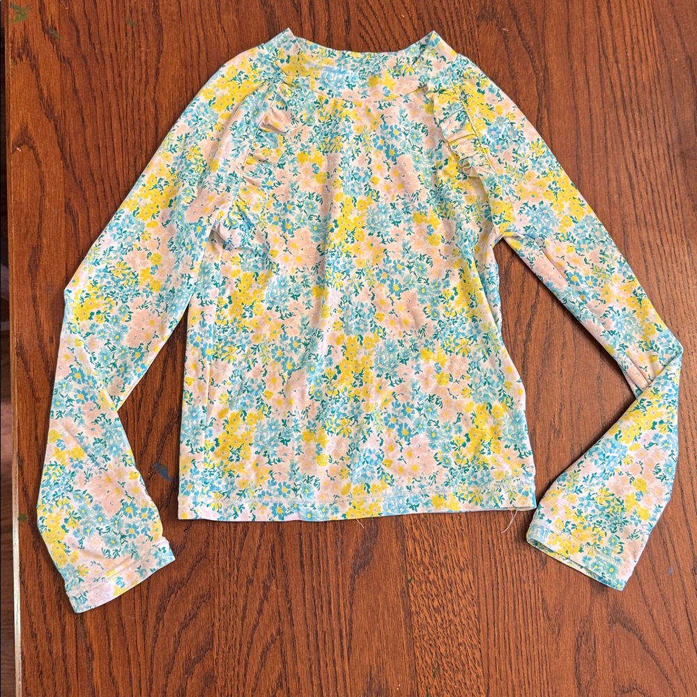 Tucker + Tate Floral Swimwear Top - Yellow, Pink and Blue size 5